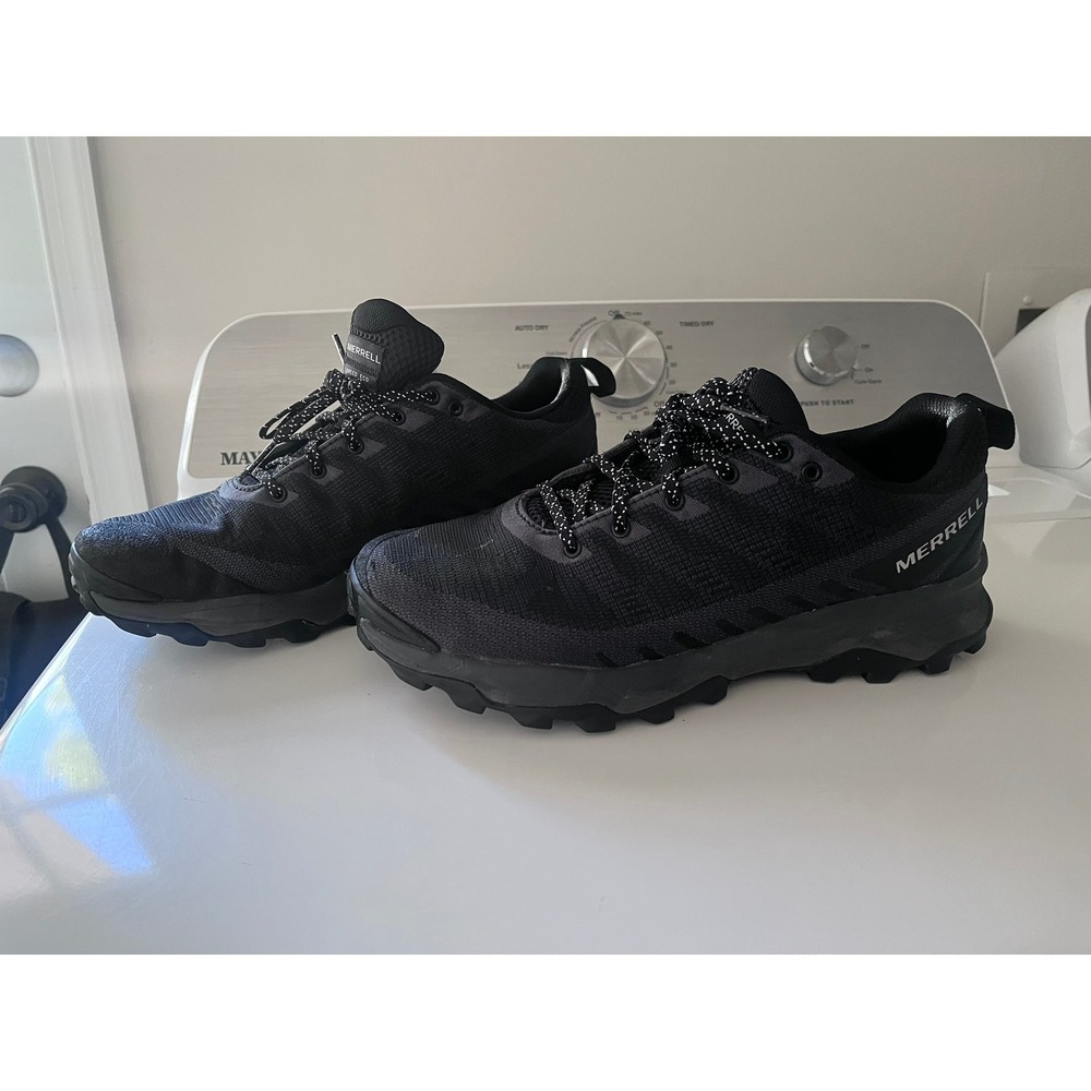 Merrell Speed Eco Mens Black Charcoal Trail Running Shoes J036985 Size 9.5 - Picture 2 of 6